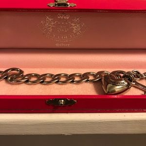 Juicy Couture heart charm bracelet